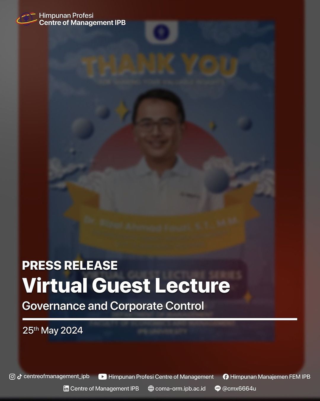 Virtual Guest Lecture “Governance and Corporate Control