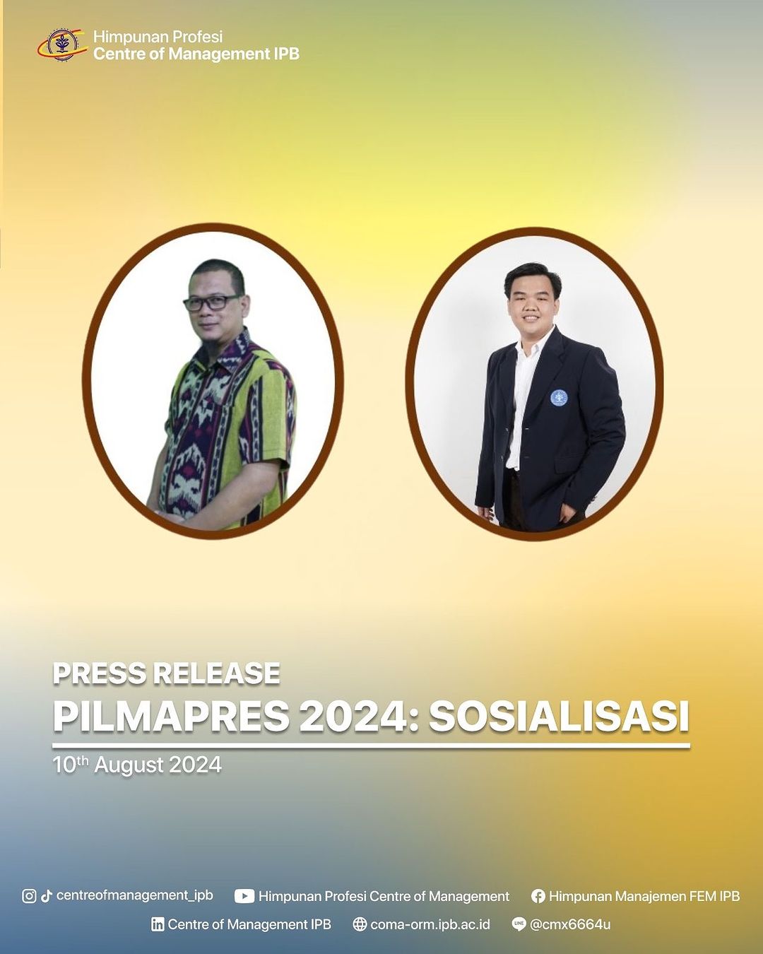 [PRESS RELEASE PILMAPRES 2024: SOSIALISASI PEMILIHAN MAHASISWA BERPRESTASI MANAJEMEN TAHUN 2024]